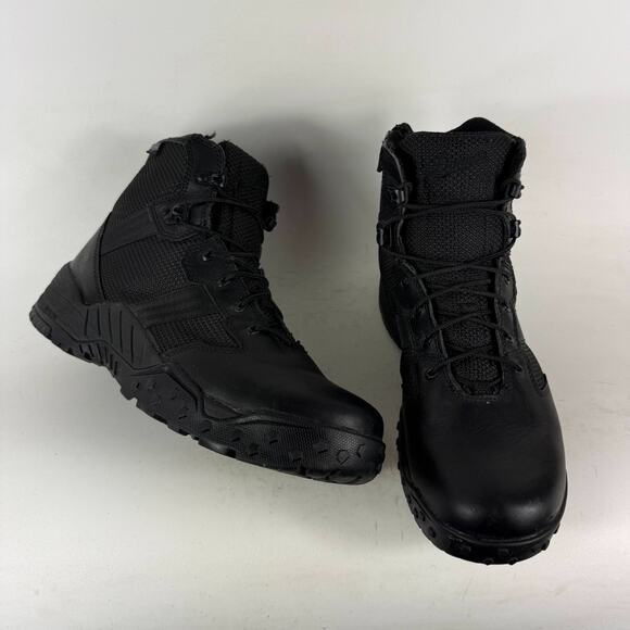Danner Scorch Side-Zip Tactical Boots Men's 11.5 Black Leather Waterproof Combat - Picture 1 of 11